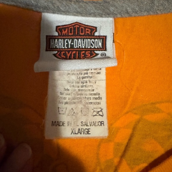 Harley-Davidson Orange Graphic Tee - Picture 3 of 6